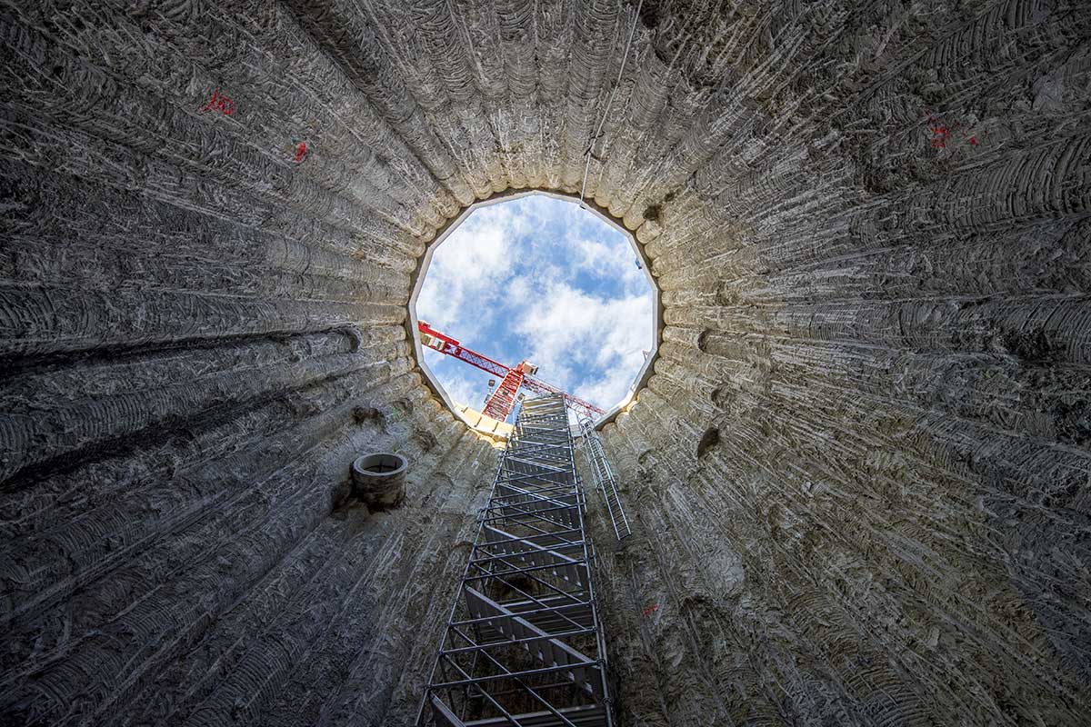 Ghelma Pfahlwände Muri bei Bern Kanalisation Bodenacker