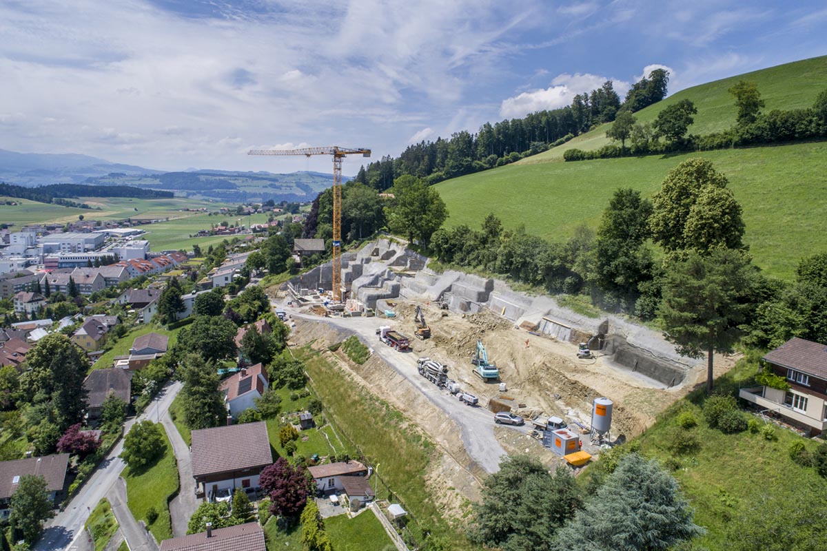 Ghelma Nagelwand Konolfingen Überbauung Grünegg